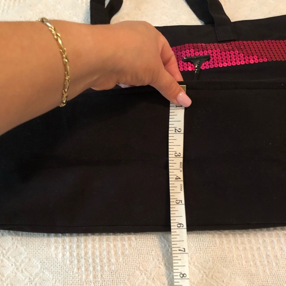 Victoria’s Secret Black Canvas Weekender Tote - Picture 8 of 8